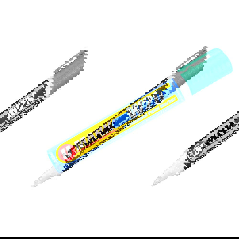 Markers & Paintsticks; Marker Type: Liquid Paint Marker; Tip Shape: Bullet; Chisel; Color: Teal; Ink Type: Xylene-free; Water Base; Fade Resistant; Water Resistant; Tip Type: Reversible; Bullet; Chisel; For Use On: Wood; Glass; Cardboard; Plastic; Metal;